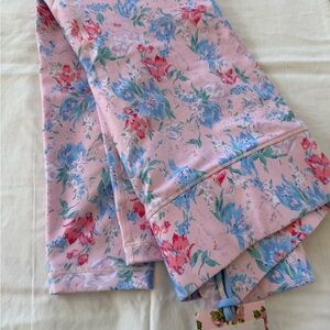 LoveShackFancy Pastel Pink Floral Leggings